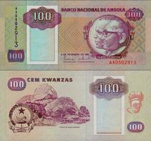 *100 Kwanzas Angola 1991, P126 UNC - Kliknutím na obrázok zatvorte -